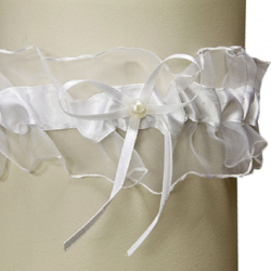 Jarretière Froufrou BLANC - pièce