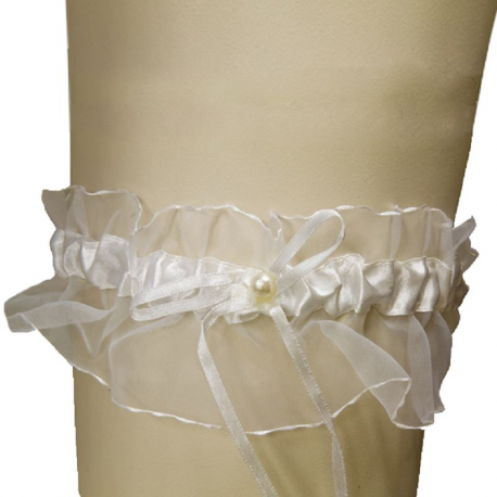 Jarretière Froufrou IVOIRE - pièce