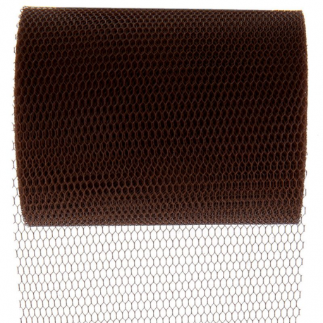 Tulle Déco Largeur 8CM MARRON - pièce