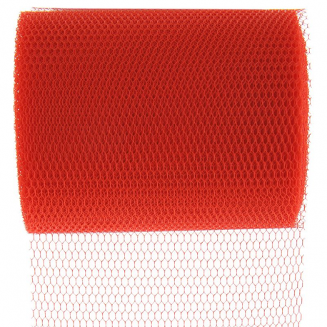 Tulle Déco Largeur 8CM ORANGE - pièce