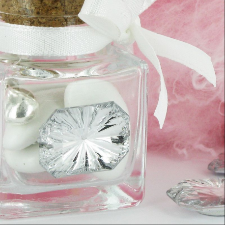 Bijoux façon Diamant taillé autocollants - 6 pièces