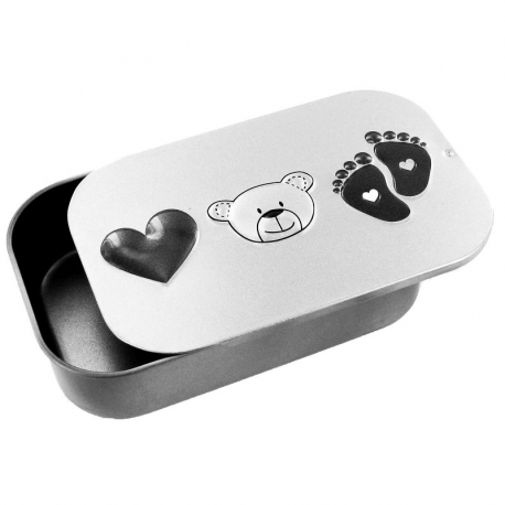 Boîte en zinc Bébé Ourson - pièce