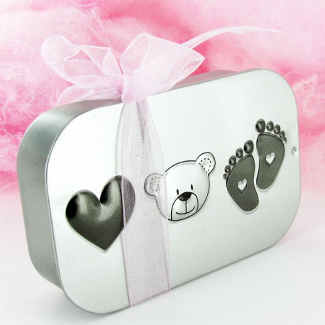 Boîte en zinc Bébé Ourson - pièce