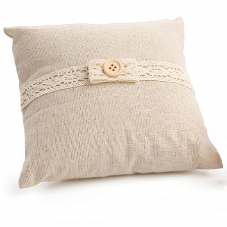 Coussin porte-alliances Bouton - pièce