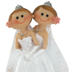 Femmes en couple PM H. 10cm - pièce