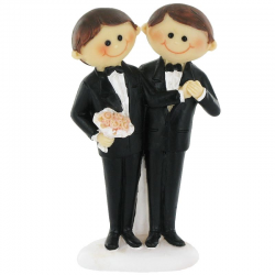 Hommes en couple PM H. 10cm - pièce