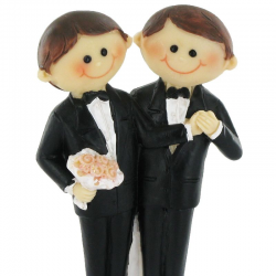 Hommes en couple PM H. 10cm - pièce