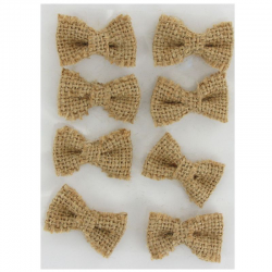 Noeuds en jute autocollants - 8 pièces