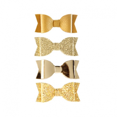 Noeuds Papillon autocollants GM OR - 4 modèles assortis