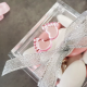 Petits pieds autocollants ROSE - plaque de 48