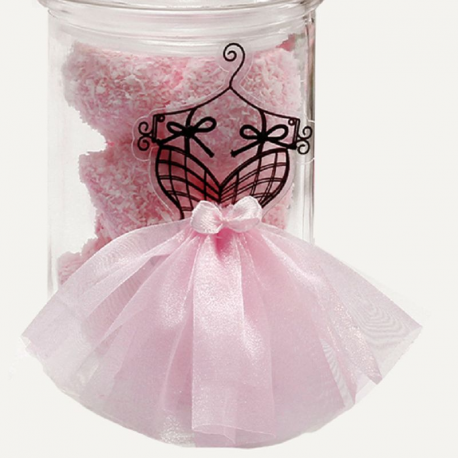 Robes Tutu autocollant ROSE/NOIR - pièce