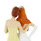Statuette couple de Femmes GM H. 22cm - pièce