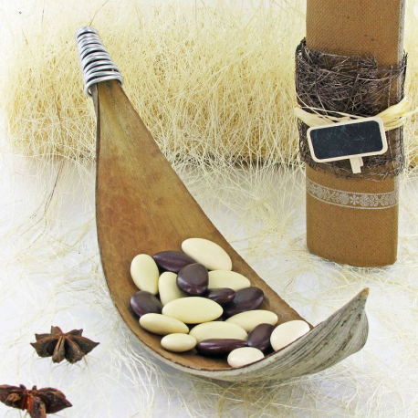 Barques de coco véritable - 10 pièces