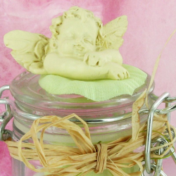 Ange rêveur ECRU à coller - pièce