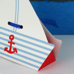 Ballotins Bateau et ruban bleu OFFERT - 10 pièces