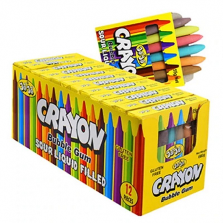 Crayons bubble gum 55g - 12 boîtes