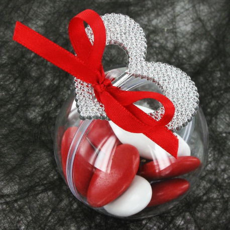 Boules transparentes en plexiglass 6 CM - 20 pièces