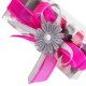 Boutonnières autocollantes Noeud GRIS - 12 pièces