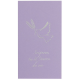 Cartes Image Colombe MAUVE - 10 pièces