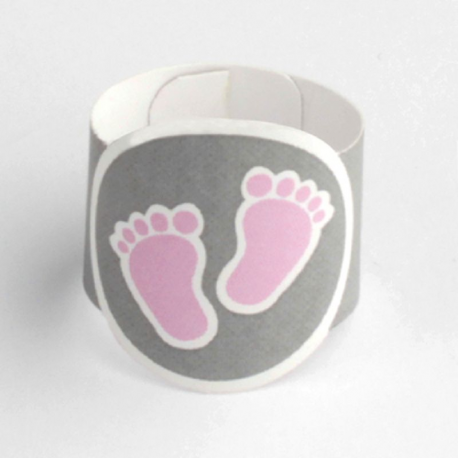 Etiquettes (déco éprouvette) Peton ROSE - 4 pièces