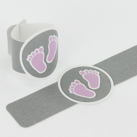 Etiquettes (déco éprouvette) Peton ROSE - 4 pièces