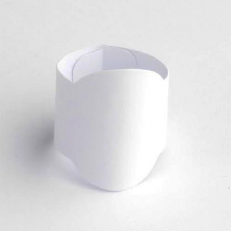 Etiquettes (déco éprouvette) BLANC - 4 pièces