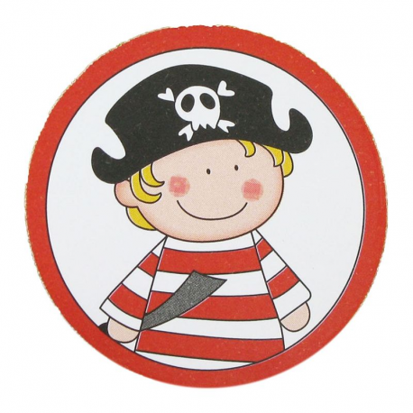 Décors cartonnés 5cm PIRATE - 4 vignettes