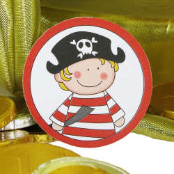 Décors cartonnés 5cm PIRATE - 4 vignettes