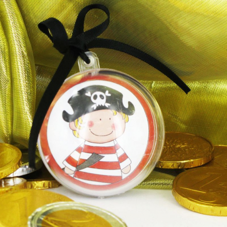 Décors cartonnés 5cm PIRATE - 4 vignettes