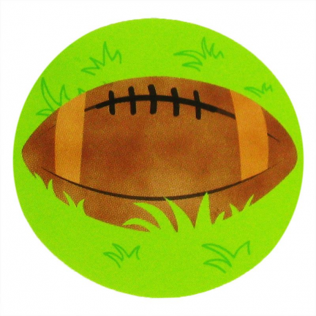 Décors cartonnés 5cm BALLON de RUGBY - 4 vignettes