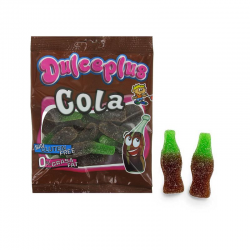Bouteilles sucrées vert/marron Cola 100g - 12 sachets
