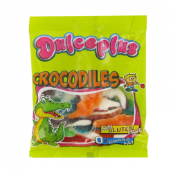 Crocodiles lisses colorés 100g - 12 sachets