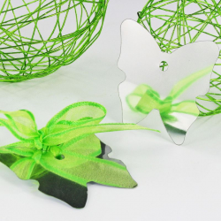 Etiquettes Miroir forme PAPILLON - 4 vignettes