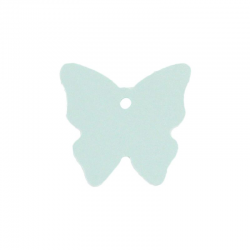 Etiquettes papillon BLEU CIEL - 4 vignettes