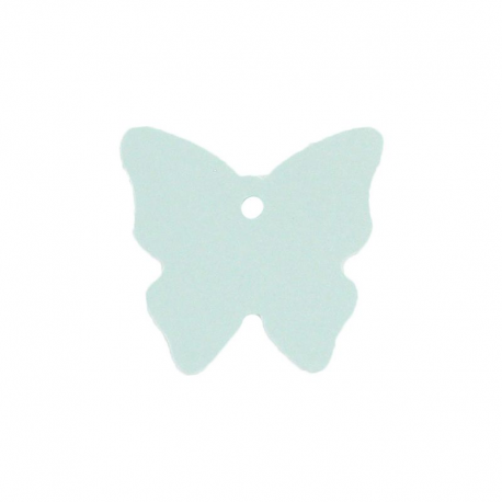 Etiquettes papillon BLEU CIEL - 4 vignettes