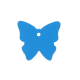 Etiquettes papillon TURQUOISE - 4 vignettes