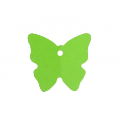 Etiquettes papillon VERT - 4 vignettes