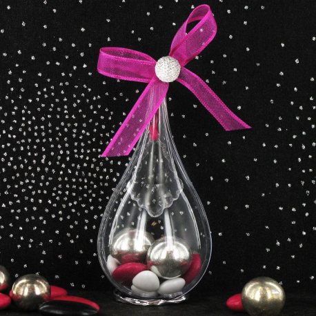 Gouttes transparentes en plexiglass - 20 pièces