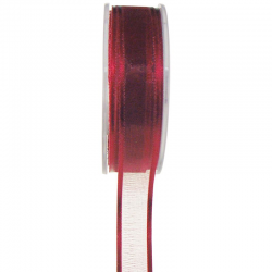Ruban Cristal BORDEAUX - la bobine de 25 mètres