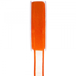 Ruban Cristal ORANGE - la bobine de 25 mètres