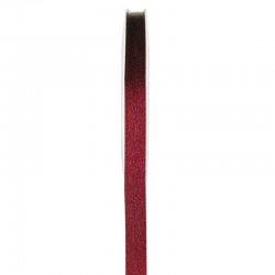 Ruban 6MM en satin BORDEAUX - 25 mètres
