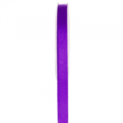 Ruban 6MM en satin VIOLET - 25 mètres