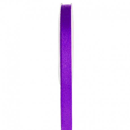 Ruban 6MM en satin VIOLET - 25 mètres