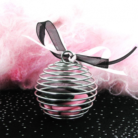 Spirales en métal ARGENT 5cm - 6 pièces