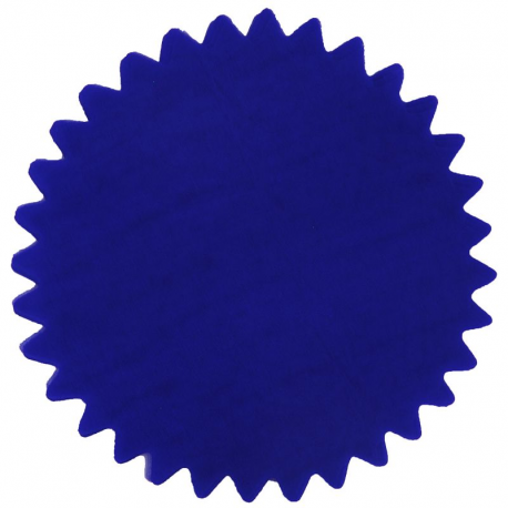Tulles dentelés Cristal BLEU MARINE - 50 pièces