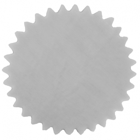 Tulles dentelés Cristal GRIS - 50 pièces