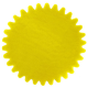 Tulles dentelés Cristal JAUNE MAIS - 50 pièces