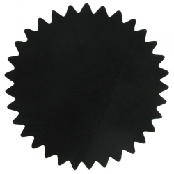 Tulles dentelés Cristal NOIR - 50 pièces