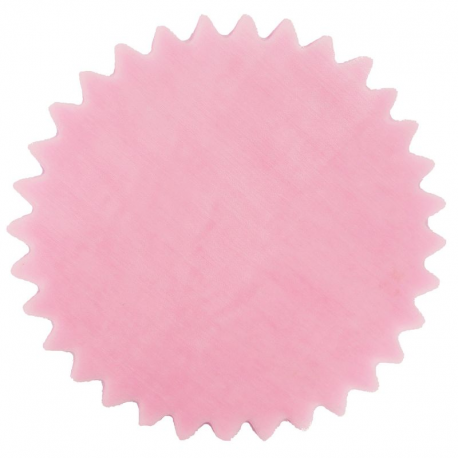 Tulles dentelés Cristal ROSE - 50 pièces