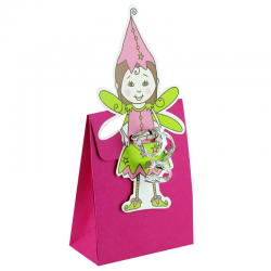 Ballotins fuchsia et vignettes FEE - 10 pièces